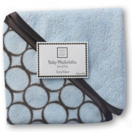 Детские мочалки SwaddleDesigns Washcloth set Blue w/BR Mod C