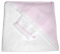 Махровое полотенце с уголком и варежка Red Castle White/Pink